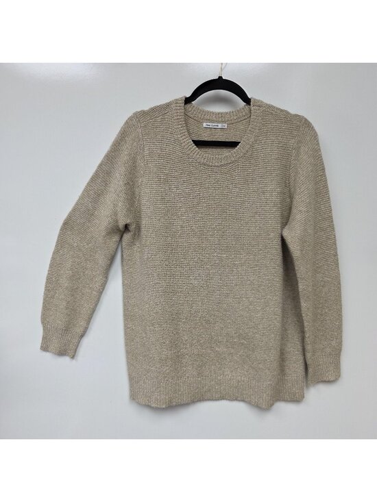 Pink Clover Sweaters - Pink Clover Sweater Womens XL Beige Crew Neck Knit Pullover Oatmeal Soft Cozy